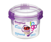 Lunch Box Breakfast To Go Lilla 530ml Personalizzabile