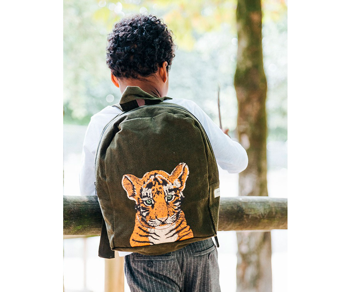 Hardy Le Sac A Dos Des Maternelles En Coton Recycle Bebe Tigre Tutete