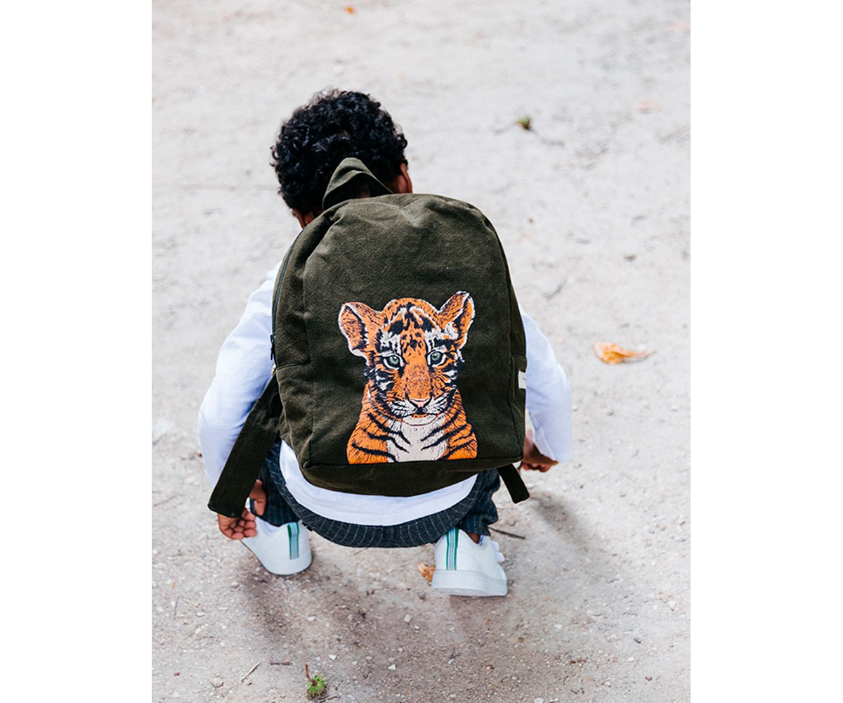 Hardy Le Sac A Dos Des Maternelles En Coton Recycle Bebe Tigre Tutete