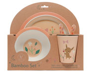 Vaisselle en bambou lapin