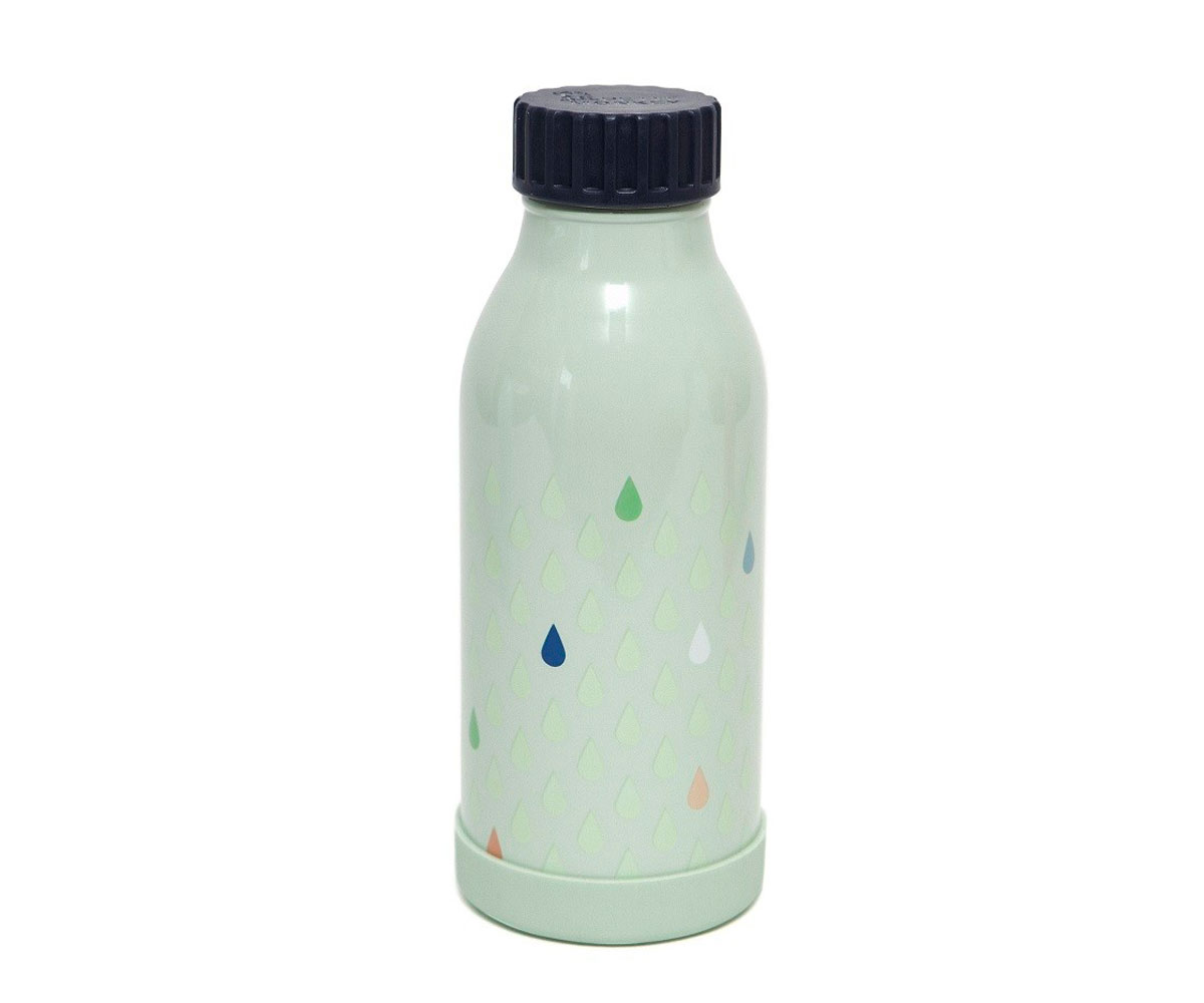 Bouteille En Inox Drops Verte 350 Ml