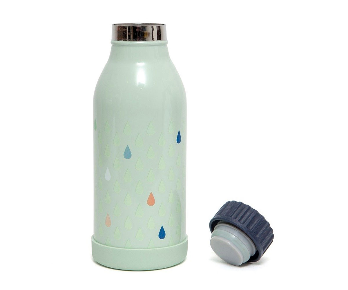 Bouteille En Inox Drops Verte 350 Ml