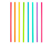 Pailles Rutilisables Couleurs Vives