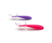 Pack 2 Cucchiai Silicone Apprendimento Gentle?  Rosa/Lilla