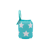 Housse Noprne Personnalisable toiles Turquoise 350ml