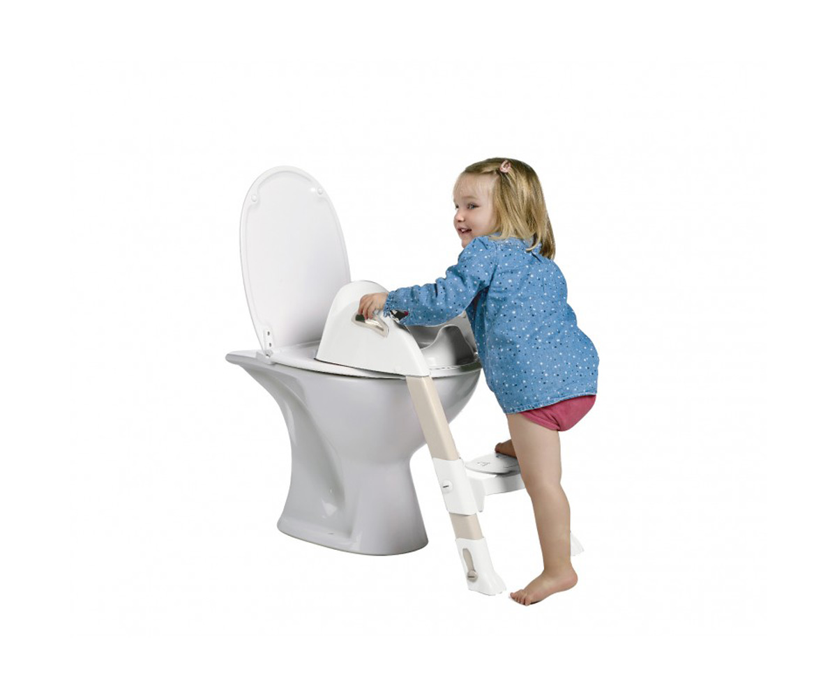 Reducteur WC Kiddyloo marron glacé/blanc THERMOBABY