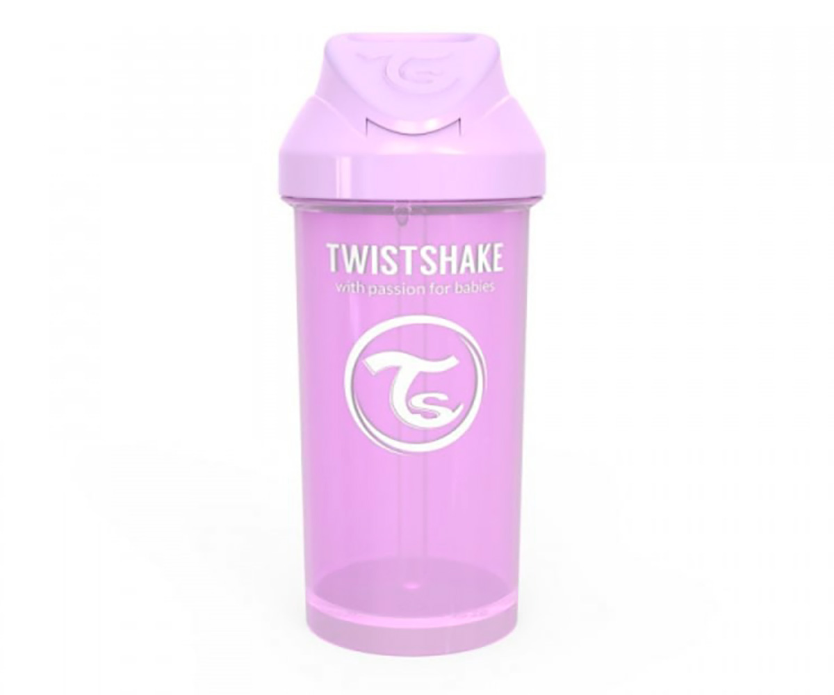 Twistshake Bottiglia Cannuccia Pastel Lavanda 360ml