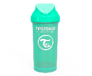 Vaso Antiderrame con Pajita Verde Pastel 360ml