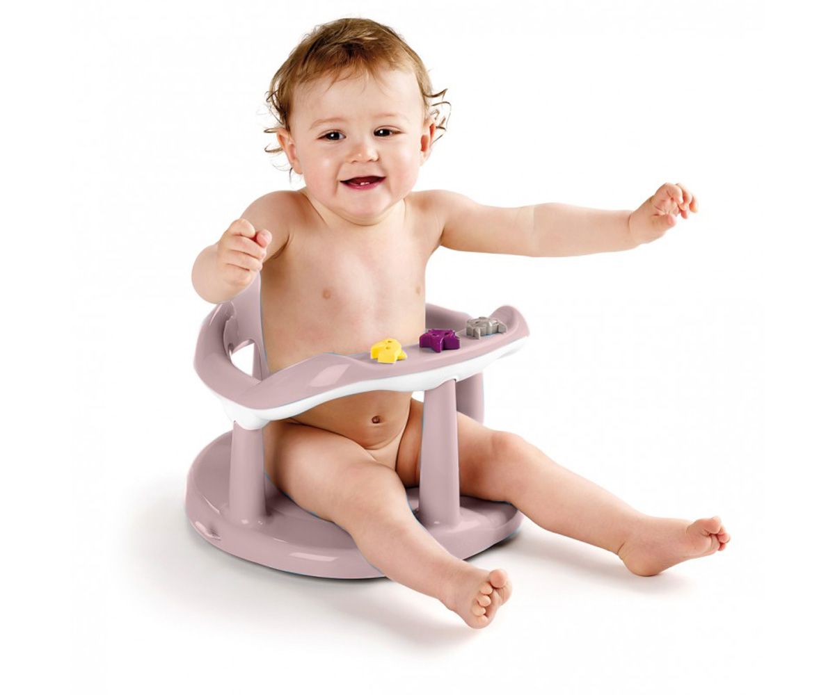 Asiento Baño Aquababy Rosa Empolvado/Blanco - Tutete