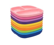 Pack Replay 10 Assiettes  compartiments Arc-en-ciel