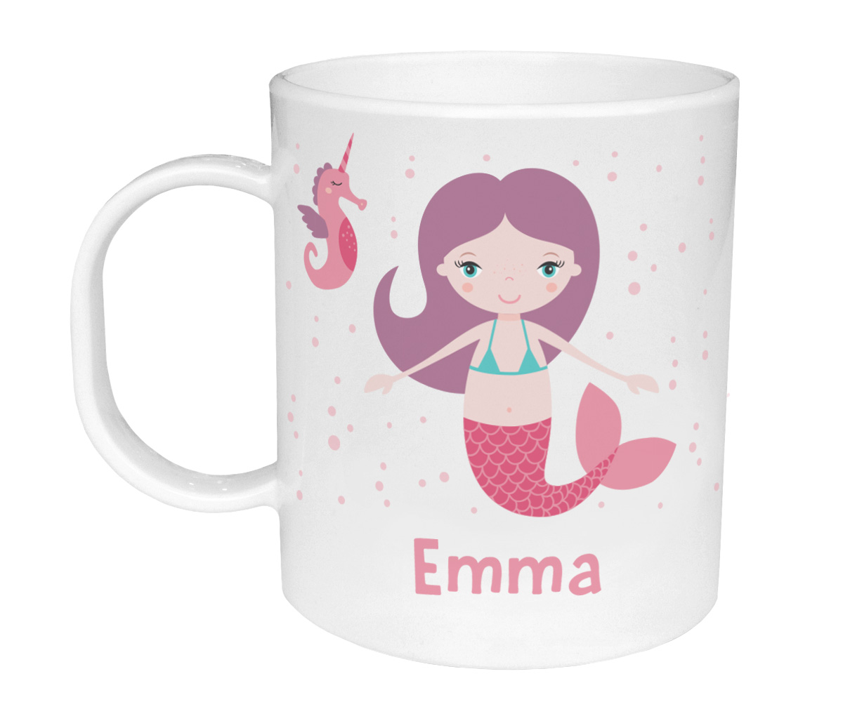 Taza De Plástico Personalizada Sirena