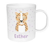 Tazza Plastica Personalizzata Leopardo