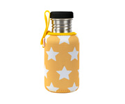Bouteille en Inox Personnalisable avec Housse toiles Moutarde 500ml