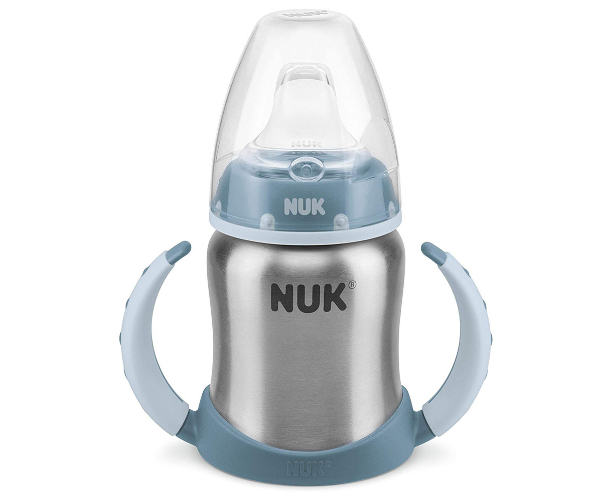 Taza De Acero Nuk Personalizable Azul 6-18m