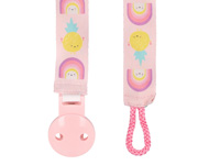Rainbow Pink Pacifier Clip Eef Lillemor