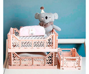 Lillemor Folding Crate Medium Gold
