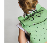 Mochila Infantil El Monstruo de Colores Verde Personalizable