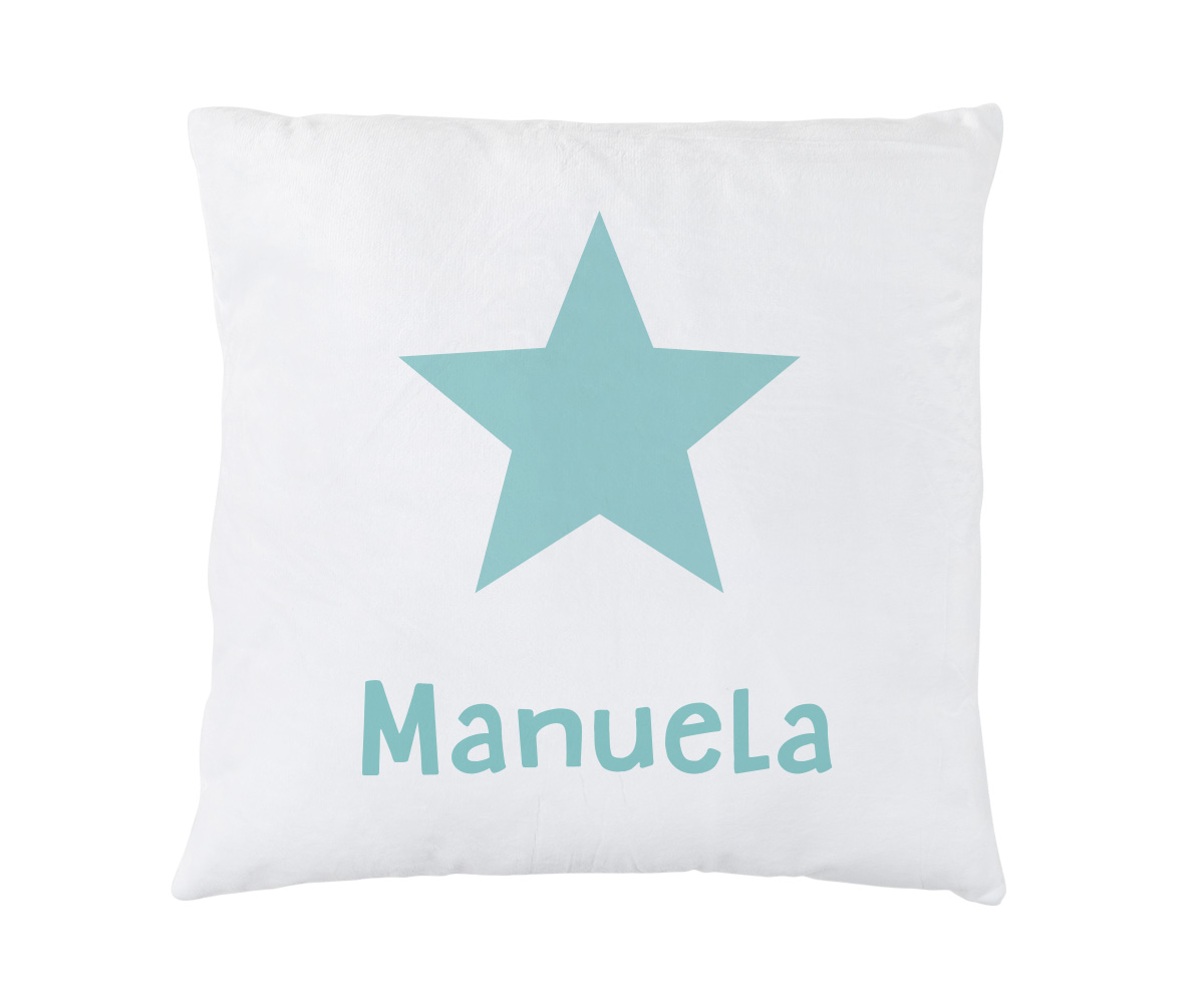 Cojín Personalizado Estrella Menta