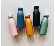 Bouteille isotherme Estella en acier inoxydable Moutarde