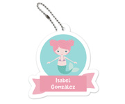 Mermaid and Friends Backpack Keychain