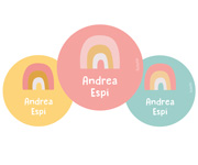 Pack 3 chapas Personalizadas Arcoris Rosa Nordic