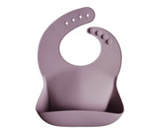 Bavoir en Silicone Mushie Pale Mauve