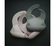Bavoir en Silicone Mushie Pale Mauve
