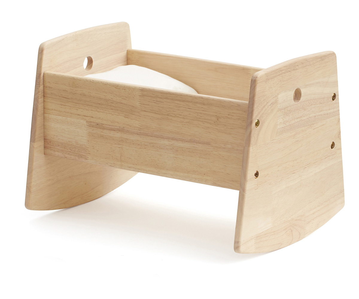 legno culla a dondolo Bambole legno culla a dondolo Bambole