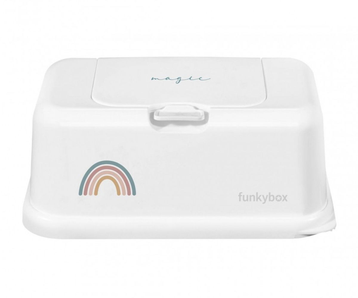 Caja Toallitas Funkybox Blanca Arcoiris