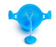 Bicchiere Antigoccia con Cannuccia Contrappesata Azzurro