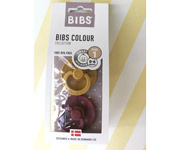 2 Chupetes BIBS Mustard/Wine