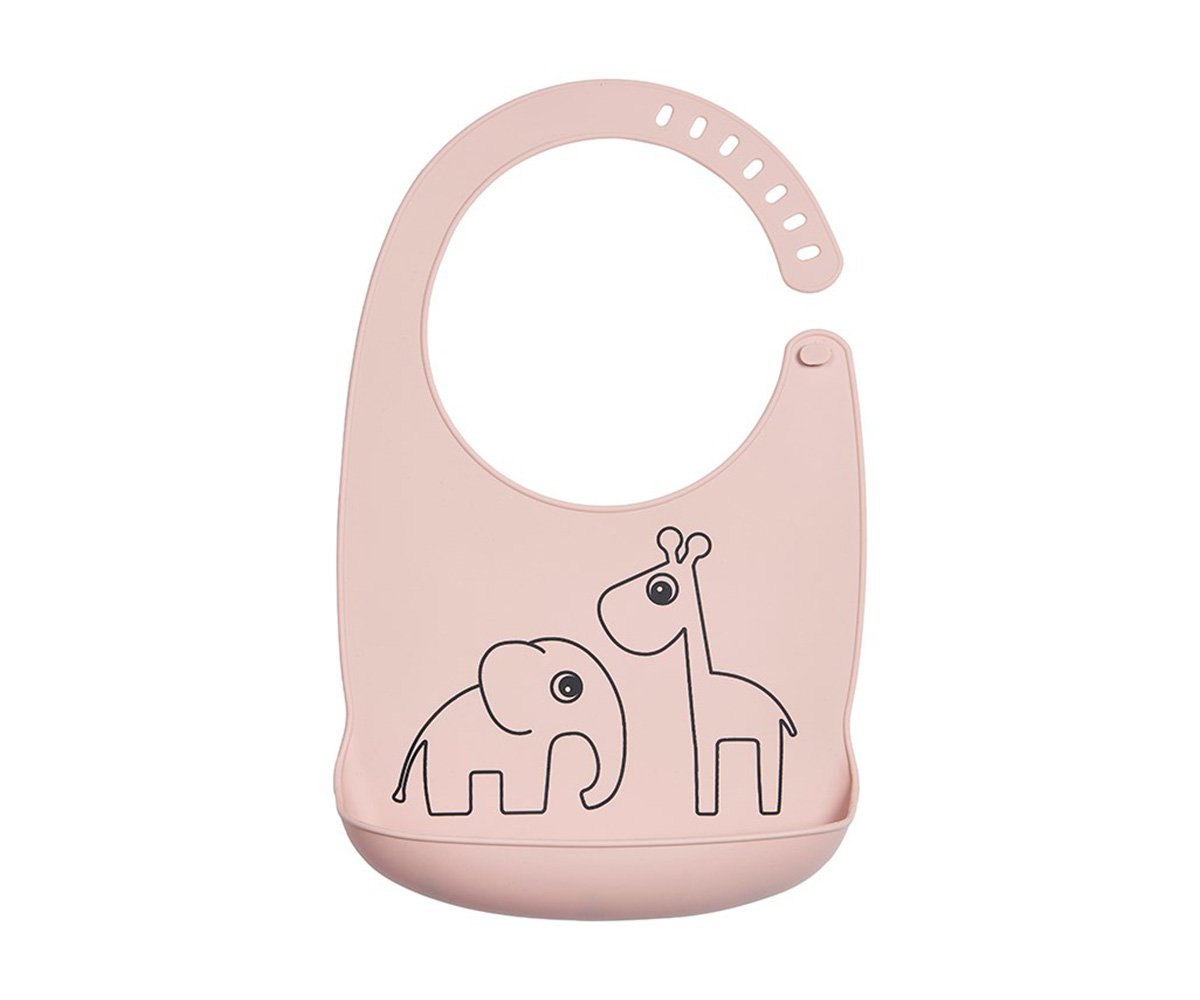 Babero De Silicona Deer Friends Powder