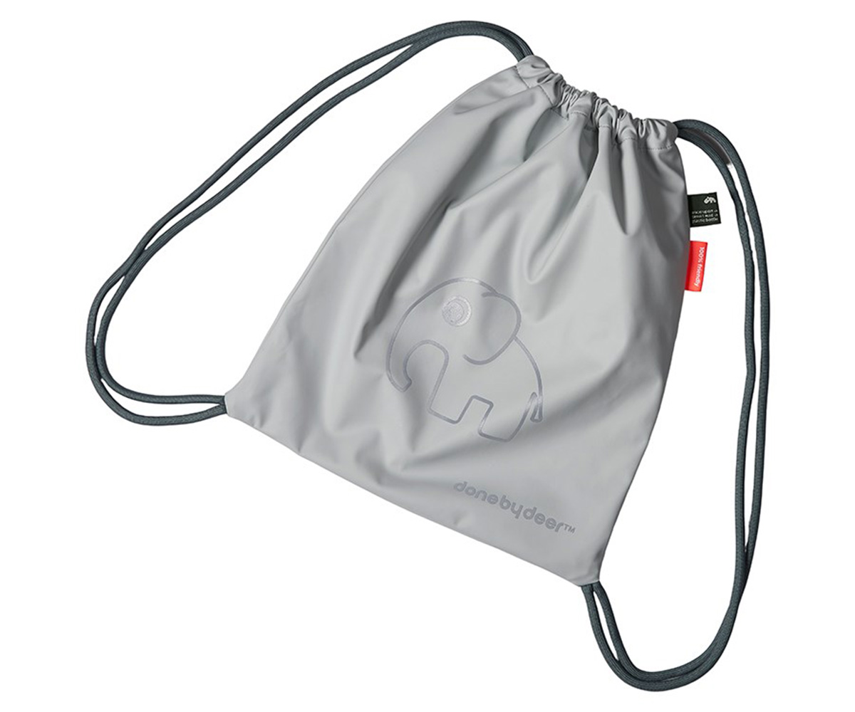 Done by Deer Mochila Saco Elphee Cinza - Personalizado