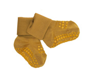 Chaussettes en bambou antidrapantes  couleur Moutarde