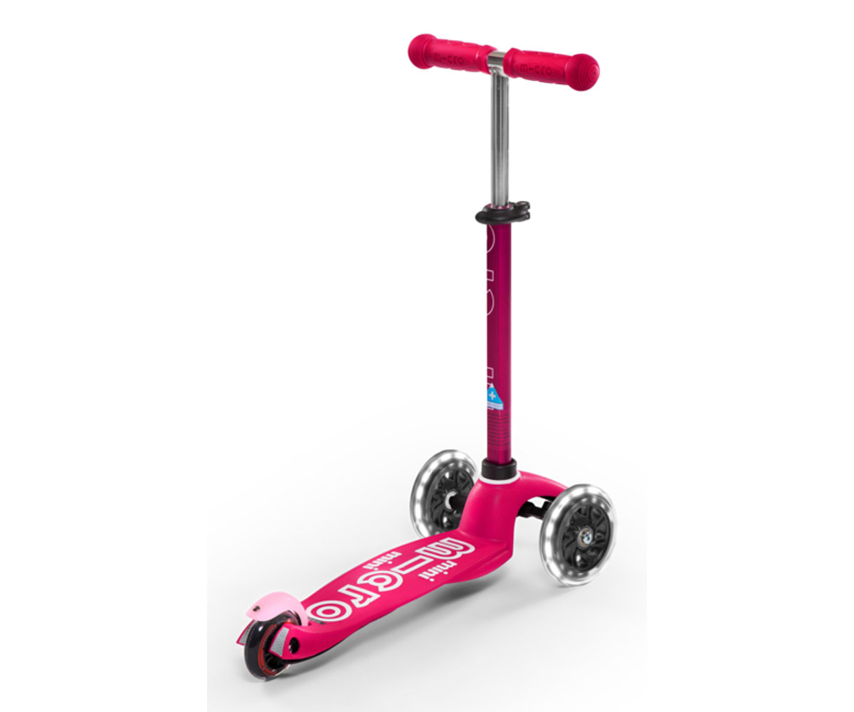 Patinete Mini Micro Deluxe Rosa Luces LED