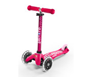Mini Micro Deluxe Scooter Pink LED Lights