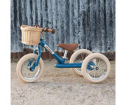 cesta de mimbre para trybike vintage