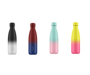 Botella Inox Gradient Mate Azul & Roja 500ml.