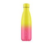 Bouteille en acier inoxydable 500 ml dgrad jaune fluo & rose