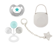 Pack Regalo Beb Sonajero Estrella Gris