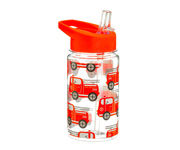 Botella Plstico con Pajita Bomberos