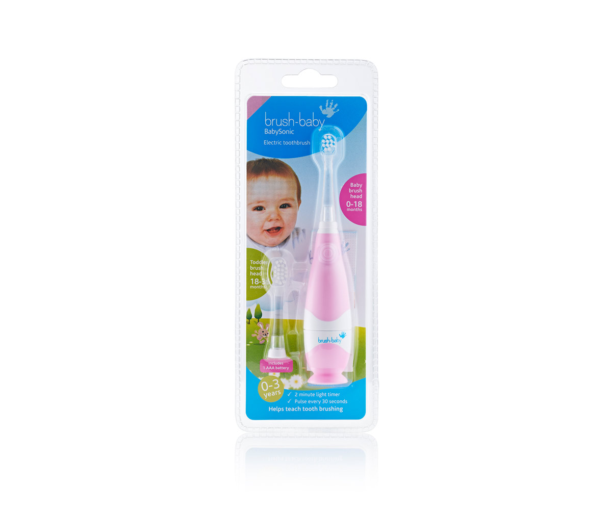 Brosse A Dents Electrique Babysonic Rose 0 3 Ans Tutete