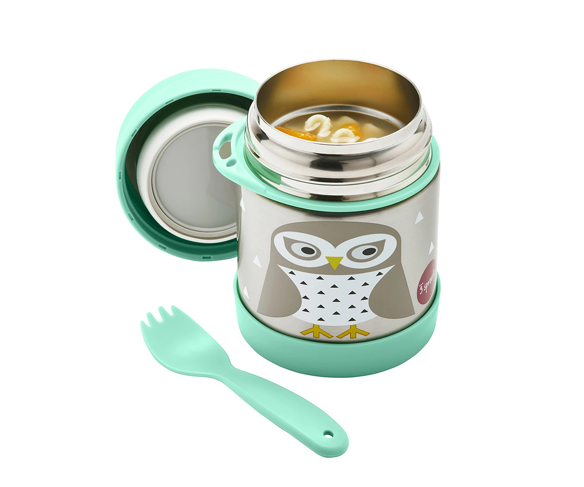 Thermos con cucchiaio pappa calda svezzamento bambini