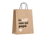 Bolsa Regalo Papel Kraft In Lof con mi Pap