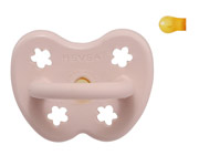 Sucette en Caoutchouc Hva Round Rose Poudre 0-3m