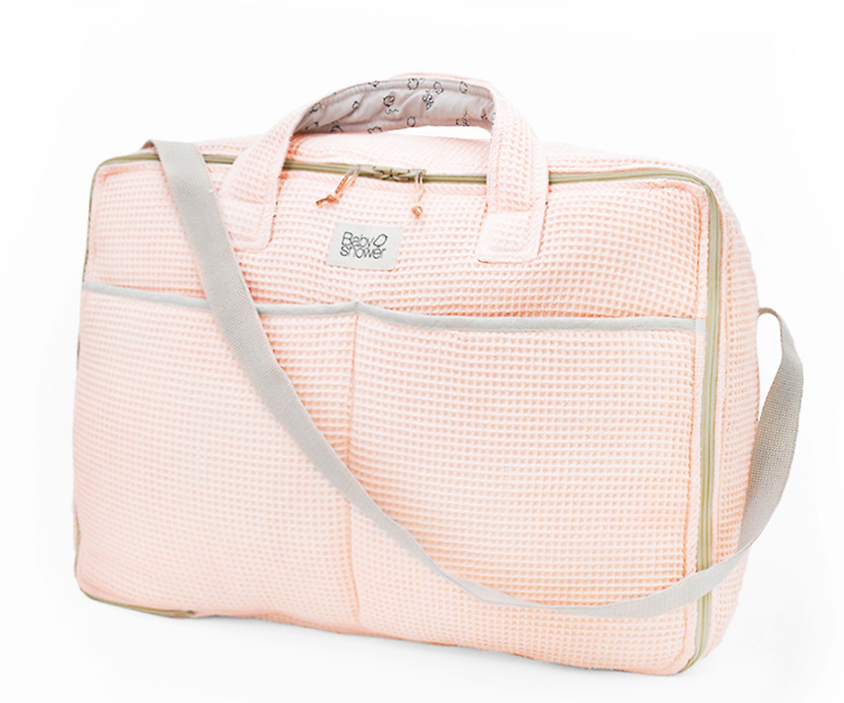 Maleta Hospital Juliet Waffle Blush - Tutete