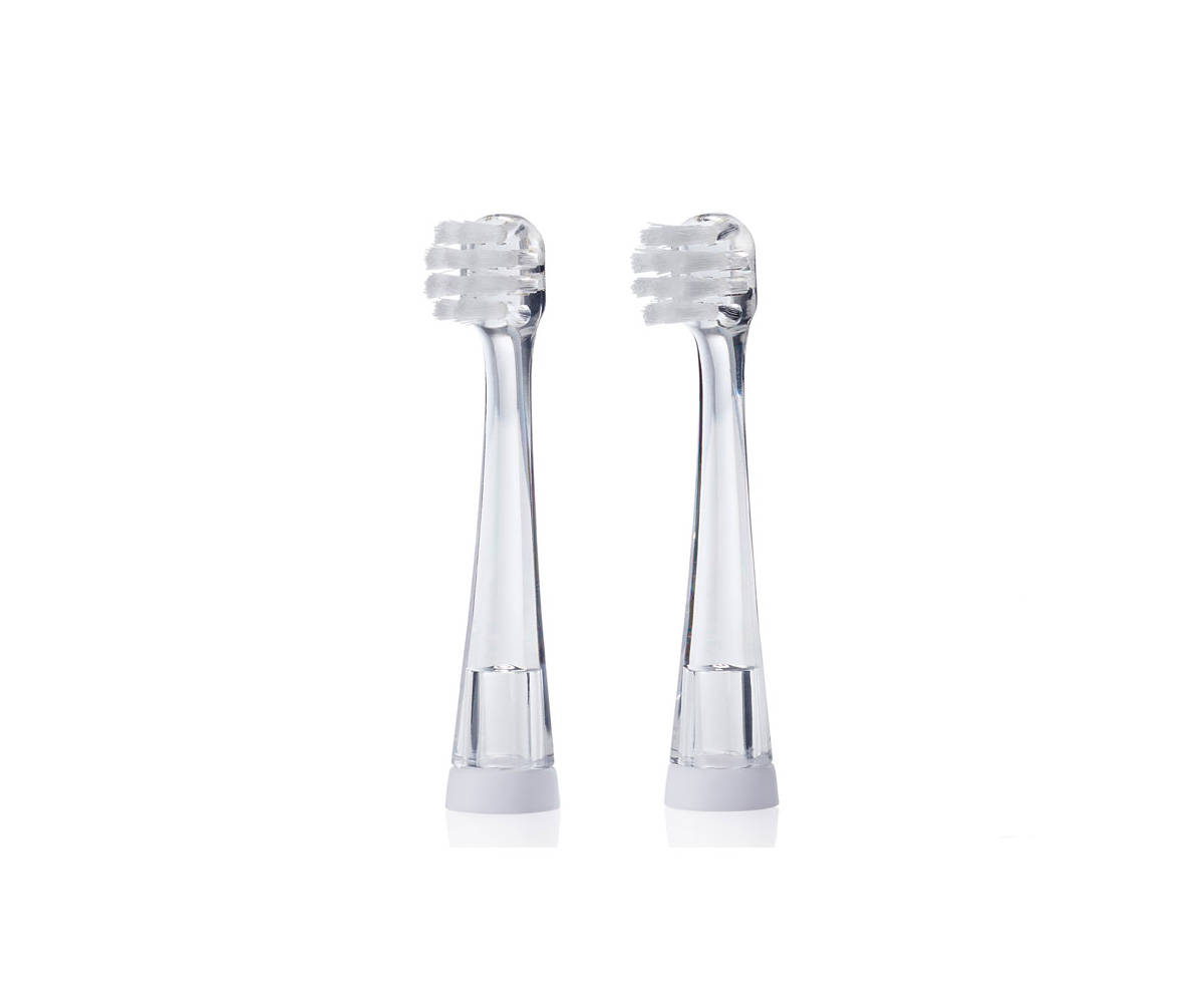2 Tetes De Rechange Brosse A Dents Electrique Babysonic 0 18m Tutete