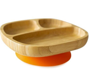 Piatto Ventosa Eco Bamb Toddler Arancio