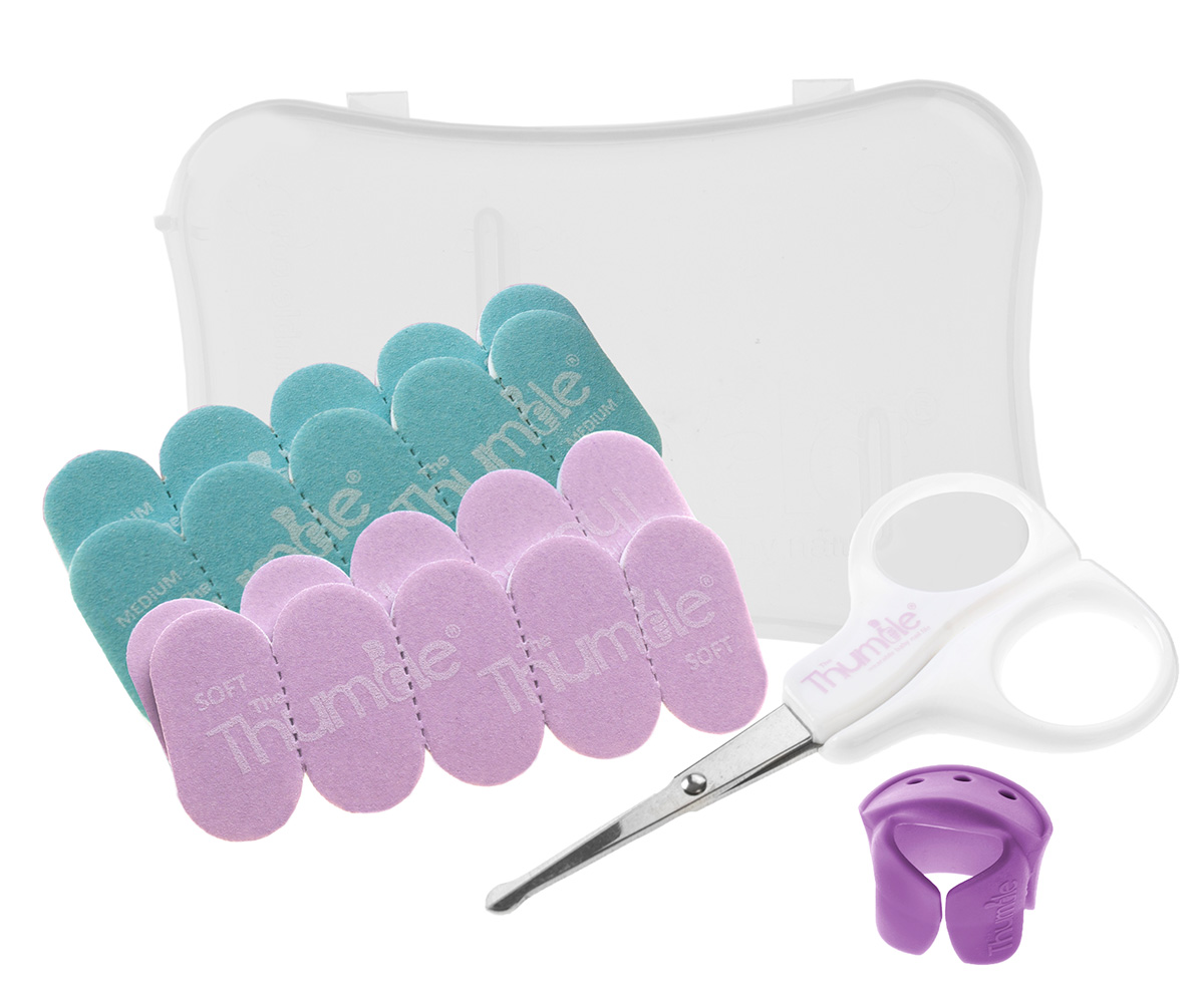 Kit Tijeras + Lima De Uñas + 20 Recambios Para Bebé Baby Nails