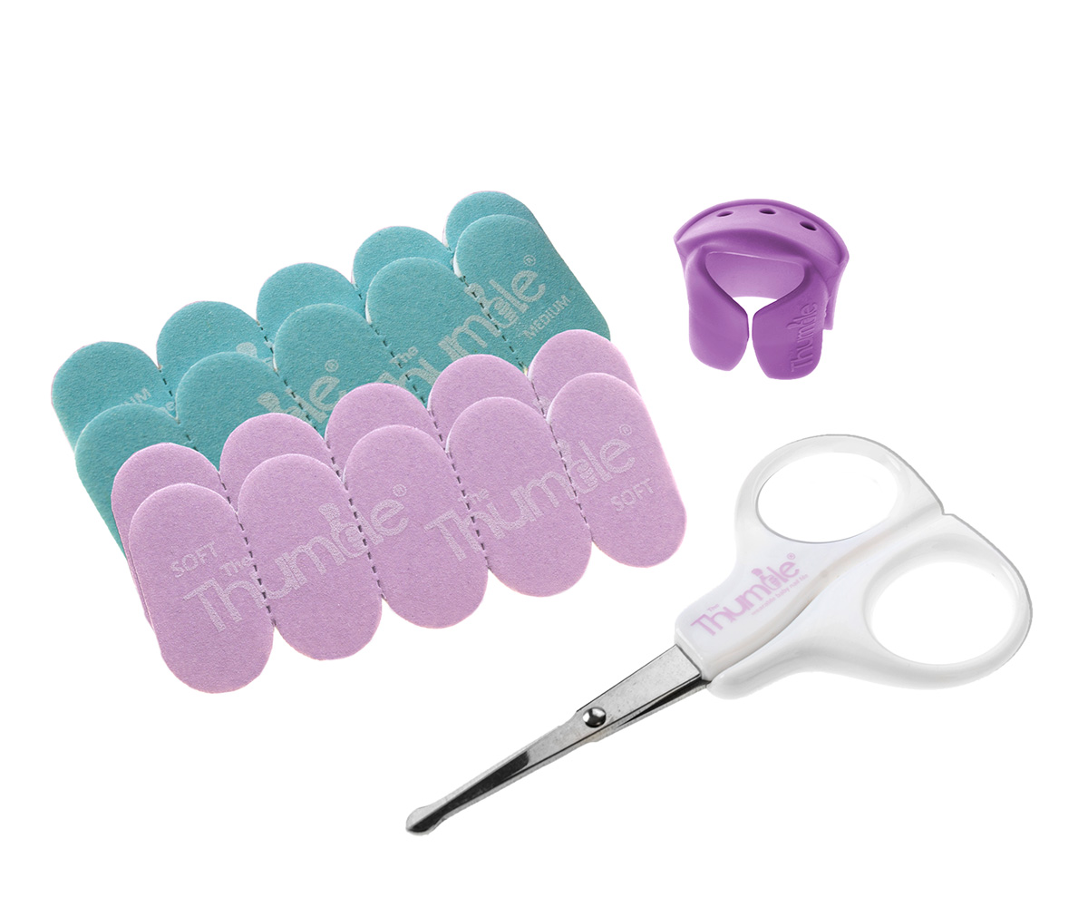 Kit Tijeras + Lima De Uñas + 20 Recambios Para Bebé Baby Nails